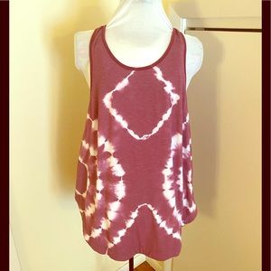 Tie Dyed Tunic Length Top